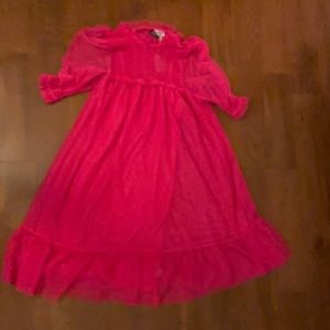 Hot pink lace dress Wore one time